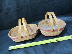 Longaberger Baskets Lot of 2 Tree Trimming 2006 /w 2004 Gumdrop basket - Picture 1 of 13