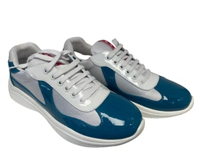 Türkis Lackleder Sneaker Größe 42 EU - Bild 1 von 7