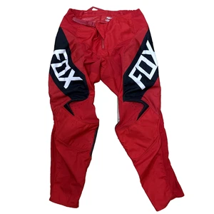 Fox Racing 180 REVN Off Road Motocross Dirt Bike Pant Flame Red Adults Size 34 - Picture 1 of 14