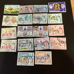 18 Bermuda Used British Colony Stamps- Lot A-80916 - Picture 1 of 1