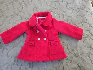 Chaqueta London Fog para niña pequeña talla 18 meses abrigo rojo/invierno - Imagen 1 de 5