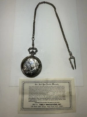 Винтажные карманные часы Remington Quartzarama охотничья сцена НА ЗАПЧАСТИ - Изображение 1 из 3