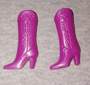 Scarpe stivali western viola Barbie anni 90 2000 - Foto 1 di 2