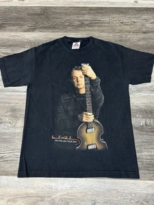 Vintage Y2K 2002 Paul McCartney Driving USA Tour Band Music Shirt M - Picture 1 of 8