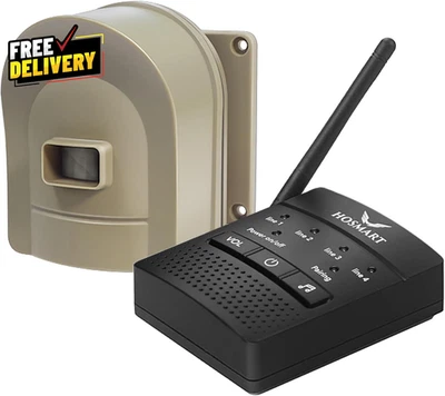 Hosmart 1/2 Mile Driveway Alarm Wireless Outdoor Motion Sensor Security System - Image 1 of 4