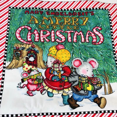 Ткань Mary Engelbreit A Merry Little Christmas мягкая книжная панель вырезанная винтажная - Изображение 1 из 4