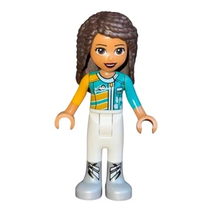 LEGO Friends Minifigur ANDREA frnd253 türkis Rennjacke aus Set # 41349 - Bild 1 von 2