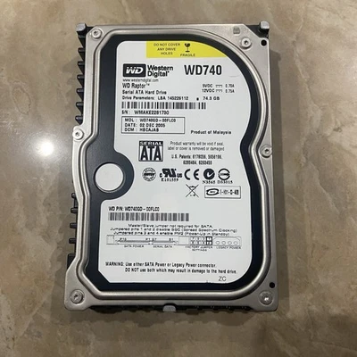 Western Digital Raptor WD740GD SATA Hard Drive - Image 1 of 3