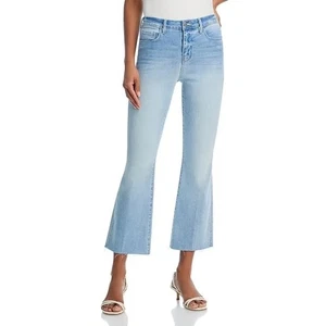 Pantalones de mezclilla acampanados cortos de tiro alto L'agence Kendra nuevos con etiquetas en Dorian talla 30 - Imagen 1 de 4
