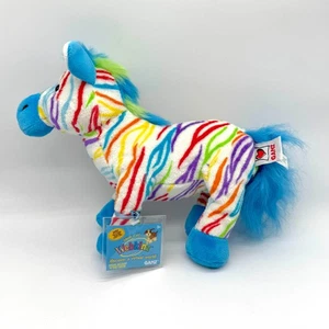 Webkinz Rainbow Zebra NWT w/ Code Stuffed Plush Toy HM486 Ganz - Picture 1 of 7