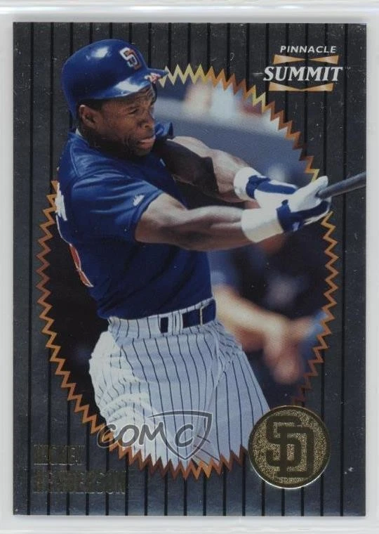 1996 Pinnacle Summit Foil Rickey Henderson #66 HOF - Image 1 of 2