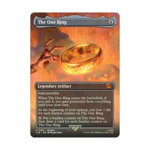 WOTC Universes Beyond: Lord of the Ring The One Ring (Borderless) (MR) (Fo casi nuevo - Imagen 1 de 1