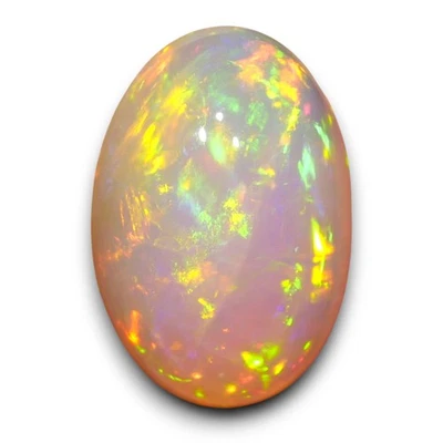 Edler Multicolor Welo Opal aus Äthiopien Edelopal Edelstein Schmuck Cabochon - Bild 1 von 4