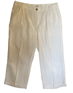 Wonderly 3X Pantalone leggero color panna 100% cotone gamba larga - Foto 1 di 20