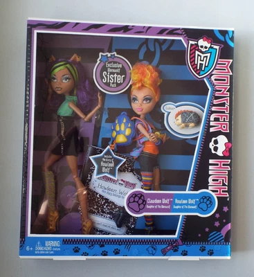 Mattel Monster High 2011 Clawdeen Wolf & Howleen Wolf Sisters Pack Nuevo en caja original Foto 1 de 3