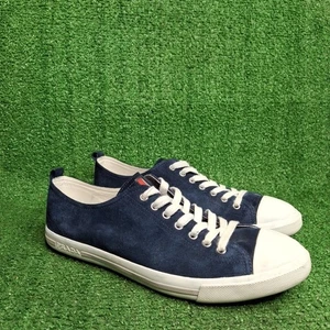Zapatillas Prada Hombre Azul Gamuza Lo Talla 9 - 4E Anchas Excelente Estado - Imagen 1 de 9