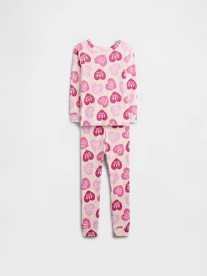 Girls BABY GAP Barbie Cream Pink Hearts Organic Cotton PJ Set, 6, NEW $44.95 - Image 1 of 4