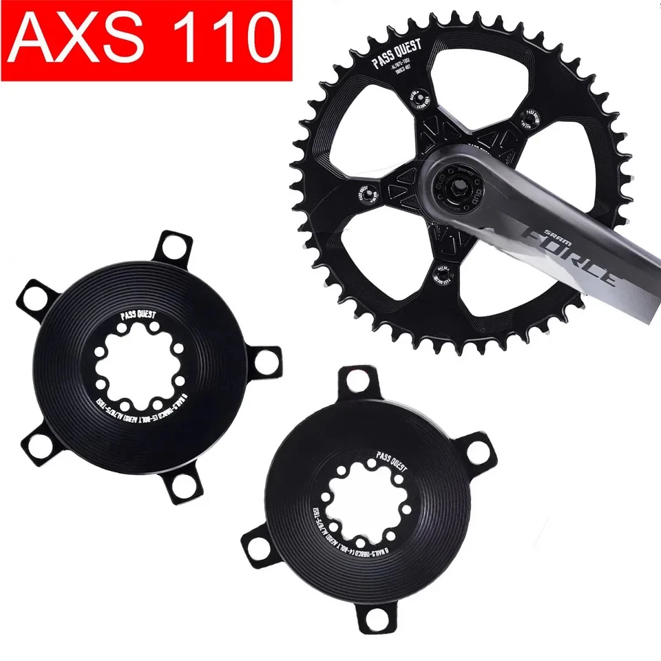  Road Bike Gravel 110 Bcd Chainring Adapter Spider 4 Bolt 5 Holes Converter   - Image 1 of 4
