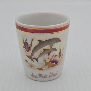 Vaso de chupito estándar Anna Maria Island Florida con delfines  - Imagen 1 de 2