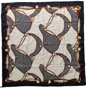 Womens Aquascutum of London Cotton Square Multicolor Italy Made  Scarf  33 x 33" - Picture 1 of 7