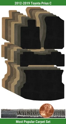 Juego de alfombrillas Ultimat personalizadas para Toyota Prius C 2012-2019 (4 piezas) #10KF Foto 1 de 4