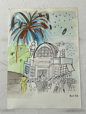 RAOUL DUFY 绘画旧纸签名盖章复古 — 第 1/3 张图片