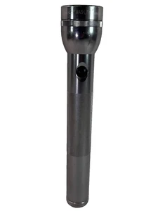 Maglite 3D Cell Flashlight 12" Silver Chrome Vintage USA Made Aluminum - Picture 1 of 6
