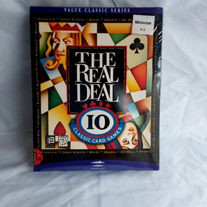 The Real Deal 2 - 17 Classic Card Games PC CD Mindscape Windows 96 BOX - Picture 1 of 9