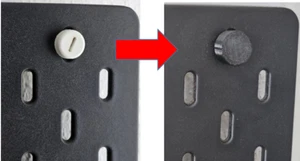 Lochwand Schraubenabdeckung passend für IKEA SKADIS - beliebige Farbe - Bild 1 von 3