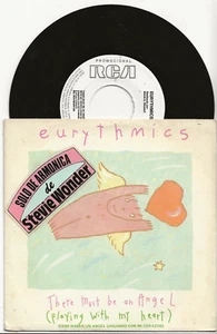 EURYTHMICS THERE MUST BE AN ANGEL RARE WHITE LABEL SPAIN PROMO SINGLE - Picture 1 of 2