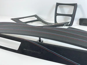 BMW E92 CCC ALCANTARA CARBON Leather M Stitching Interior trim kit set LHD - Picture 1 of 13