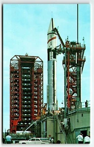 Postcard Cape Kennedy Pre-launch Prep Atlas Centaur NASA Florida FL UNP - Picture 1 of 2