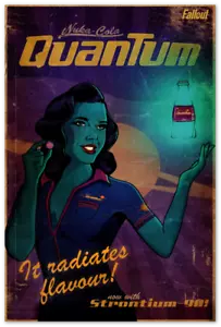 Fallout Poster Nuka Cola Quantum Video Game Poster Gaming Fallout - Picture 1 of 7