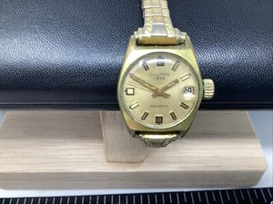 Cruton 1878 Aqua matic Watch Gold ? W#41 Running - Picture 1 of 5