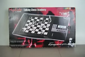 Mephisto Talking Chess Academy Saitek Computer Kasparov 100% Completo Funzionante - Foto 1 di 7