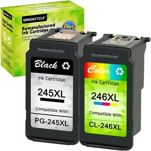 greencycle PG245XL CL246XL Ink Cartridge Replacement for Canon PG-245XL CL-24... - Picture 1 of 7