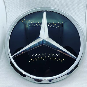 Mercedes Front Grill Badge C,E,GLA, CLASS W205 W212 Emblem STAR Mirror Silver - Picture 1 of 7