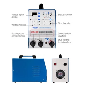 220V Capacitor Discharge Stud Welder Bolt Plate Welding Machine M3-M10 Studs - Picture 1 of 8