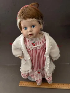 1989 DANBURY MINT MBI CHRISTMAS MORNING MELISSA PORZELLAN PUPPE VINTAGE - Bild 1 von 10