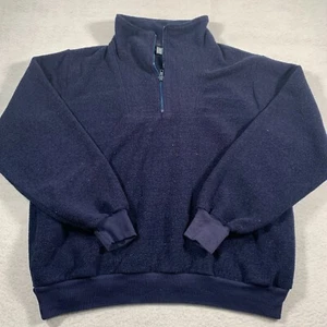 Suéter Le Tigre Para Hombre Grande Azul 1/4 Cremallera Hecho en EE. UU. Informal De Colección - Imagen 1 de 12