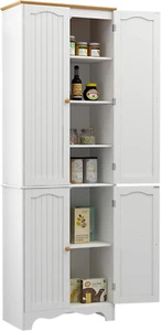 72'' Tall Kitchen Pantry Cabinet, Freestanding Storage Cabinet with Doors and Sh - Picture 1 of 9