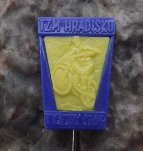 1964 Motorcycle Motocross MX Vyskov Czechoslovakia Racing Race Pin Badge - Picture 1 of 4