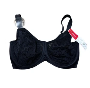 Triumph Bra Sz 12F NWT Lace Lacy Minimiser Black Underwire - Picture 1 of 6