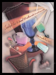 Pubblicità stampa Libbey anni 90 1995 vetreria colorata - Foto 1 di 1