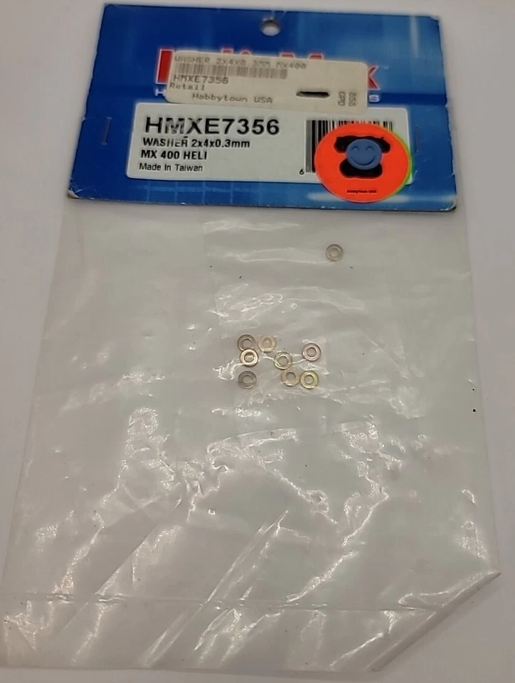 Heli Max Washer 2x4x0.3mm MX 400 Heli Rc Helicopter Hardware Heli-Max HMXE7356 - Image 1 of 1