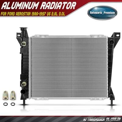 Радиатор с масляным радиатором трансмиссии для Ford Aerostar 1986-1997 V6 2,8 л 3,0 л - Изображение 1 из 4