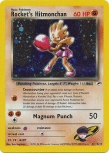 Rocket's Hitmonchan - 11/132 - Pokemon Gym Heroes Unlimited Holo Rare Card PL