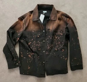 Guess USA Chore Coat Marciano jacket coat m sport coat Paint Bleach - Picture 1 of 11