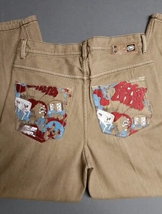 Ecko Unlimited Baggy Jeans Men 32x31 Y2K Skater Hip Hop Grunge Graffiti EUC ๐ - Picture 1 of 15
