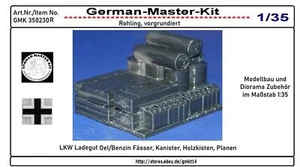 350230R LKW Beladung 1, Ladegut Fässer, Kisten usw. 1:35 WWII, Rohling  GEN2 - Bild 1 von 6